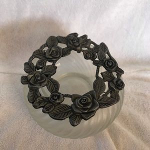 Glass jewelry container